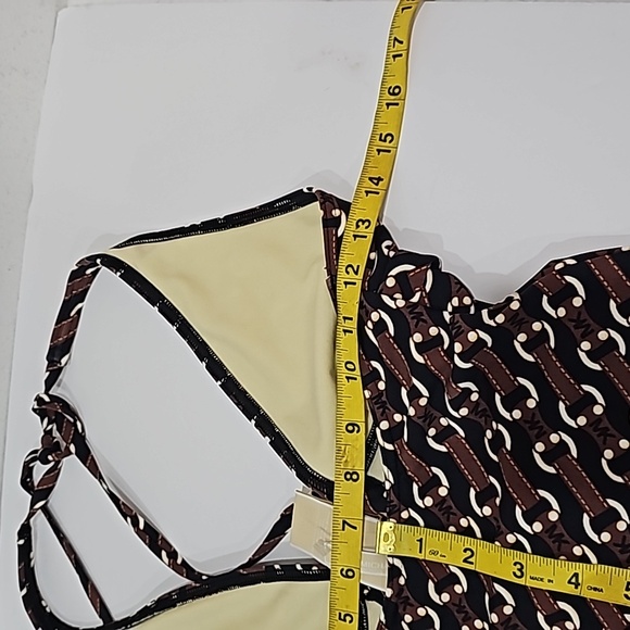 Michael Kohrs Size 8 bathing suit  logo Brown black Sexy - Picture 8 of 9